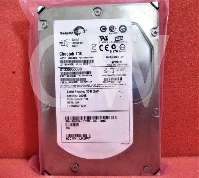 Alt view image 2 of 2 - HT954 ST3300555SS Dell 300GB 15K RPM 3Gb/s HotSwap 3.5"SAS SERVER HDD Hard Drive
