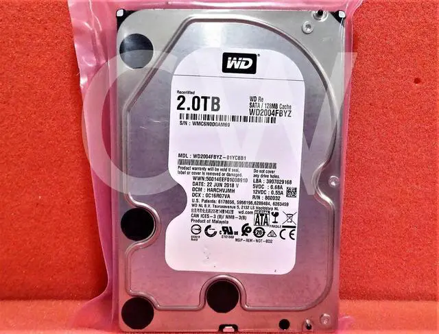 Alt view image 2 of 2 - WD2004FBYZ Western Digital 2TB 7.2K RPM 6Gb/s 3.5" SATA Hard Drive (WD2004FBYZ)
