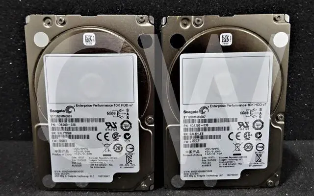Alt view image 4 of 4 - LOT OF 10-ST1200MM0007 Seagate 1DA200 1.2TB 10K RPM 6Gb/s 2.5"SAS HDD Hard Drive