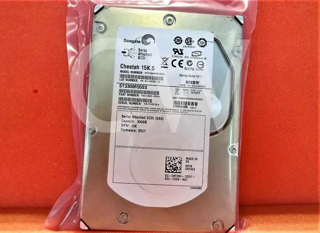 Alt view image 2 of 2 - HT953 0HT953 DELL ST3300655SS 300GB 15K RPM 3Gb/s 3.5" SAS SERVER HDD Hard Drive