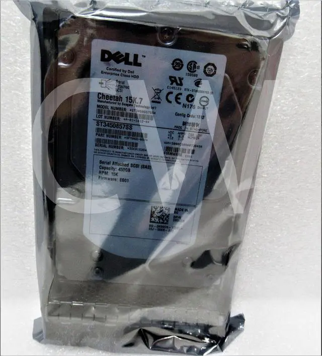 Alt view image 2 of 2 - H995N 0H995N Dell ST3450857SS 450GB 15000RPM 6Gbps HotSwap 3.5" SAS Hard Drive