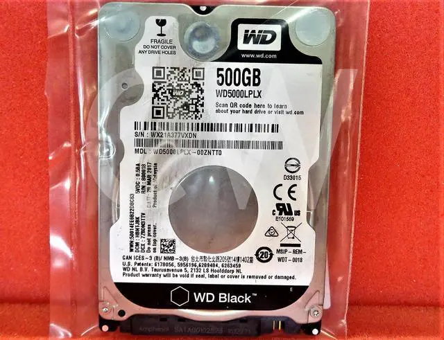 Alt view image 2 of 2 - Western Digital WD5000LPLX  500GB 7200RPM 6Gbps 2.5" SATA LAPTOP HDD Hard Drive