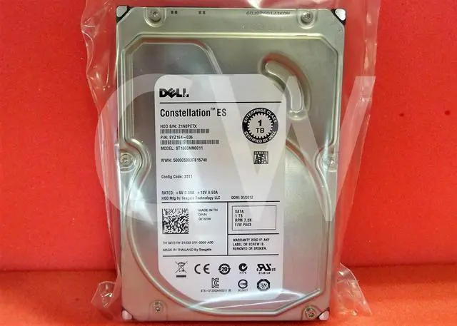 Alt view image 2 of 2 - 2T51W 02T51W Dell ST1000NM0011 1TB 7200RPM 6Gbps 3.5" SATA HDD Hard Drive