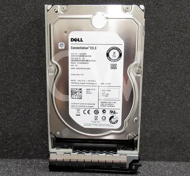 Alt view image 2 of 2 - PCH77 DELL ST2000NM0033 ES.3 2TB 7.2K RPM 6Gbps 3.5" SATA HDD Hard Drive W/0 HRS