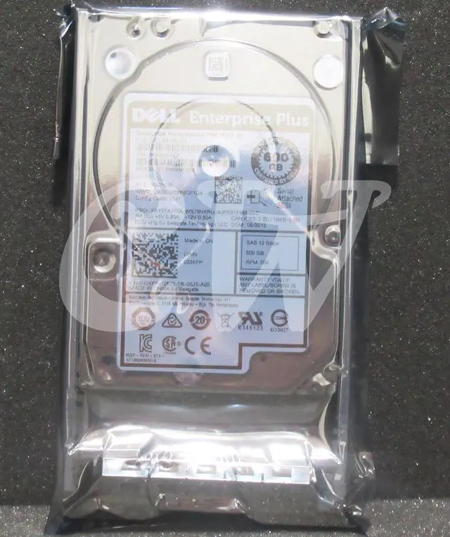 Alt view image 2 of 2 - 33KFP ST600MM0088 DELL EQUALLOGIC 600GB 10K RPM 12Gb/s 2.5" SAS Hard Drive