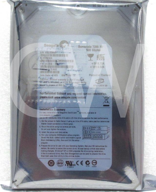 Alt view image 2 of 2 - Seagate BARRACUDA ST3500630A 9BJ046 500GB 7200RPM 16MB 3.5"PATA/IDE HDDHardDrive