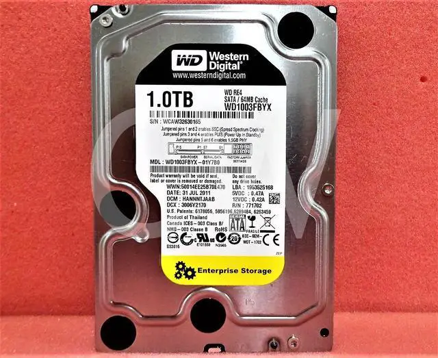Alt view image 4 of 4 - LOT OF 10 - WD1003FBYX Western Digital 1TB 7.2K RPM 3Gb/s 3.5" SATA Hard Drive
