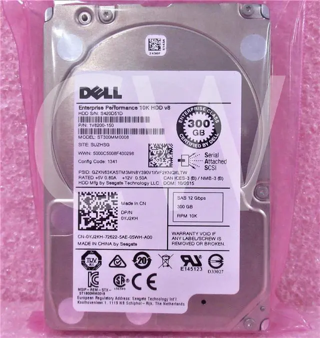 Alt view image 2 of 2 - YJ2KH 0YJ2KH ST300MM0008 Dell 300GB 10K 12G 128MB 2.5in SAS Hard Drive