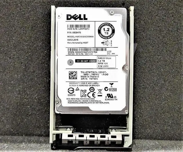 Alt view image 4 of 4 - LOT OF 10 - Dell T6TWN HUC101212CSS600 1.2TB 10000RPM 6Gbps 2.5" SAS Hard Drive