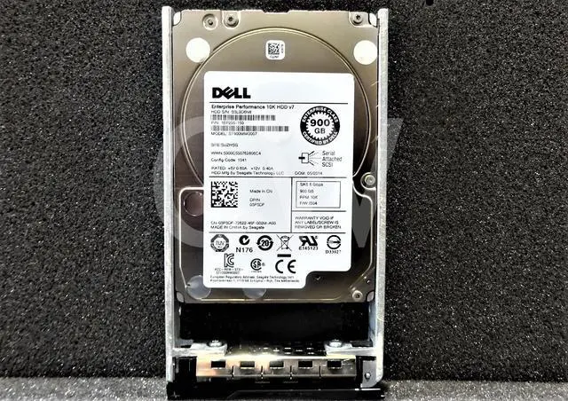 Alt view image 2 of 2 - 3P3DF ST900MM0007 DELL ENTERPRISE 900GB 10KRPM 6Gbps 2.5"SFF SAS HDD Hard Drive