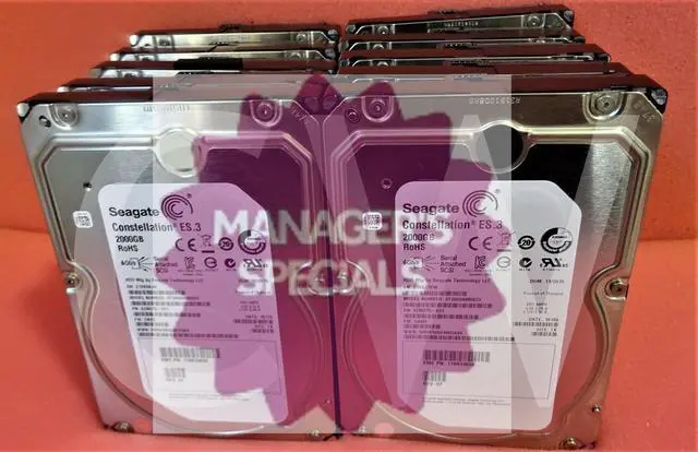 Main image of LOT OF 10-ST2000NM0023 Seagate 2TB 7.2K RPM 6Gb/s 3.5" SAS Hard Drive