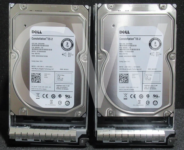 HDD Enterprise DELL 1D9NN 2TB NL SAS 7.2K 6Gbps 3.5 Pollici – Usato
