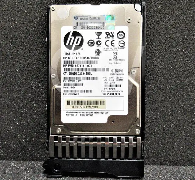 a-(59)HP 146GB 15K SAS 2.5インチ HDD 8点セット☆現状渡し