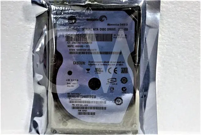 Alt view image 2 of 2 - ST9320320AS Seagate 488446 MOMENTUS 320GB 5400RPM 3Gbps 2.5" SATA HDD Hard Drive