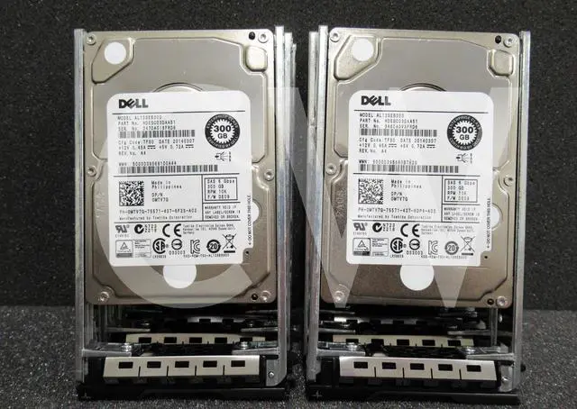 Main image of LOT OF 10-DELL MTV7G AL13SEB300 300GB 10000RPM 6Gbps SFF 2.5" SAS HDD Hard Drive