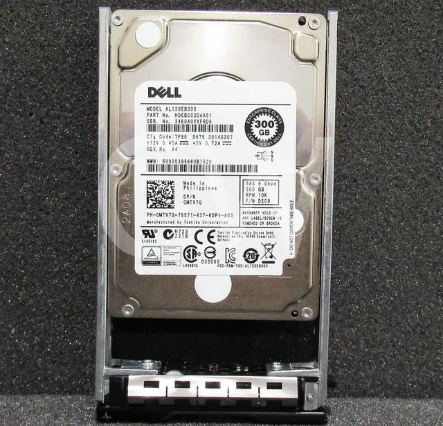 Alt view image 4 of 4 - LOT OF 10-DELL MTV7G AL13SEB300 300GB 10000RPM 6Gbps SFF 2.5" SAS HDD Hard Drive