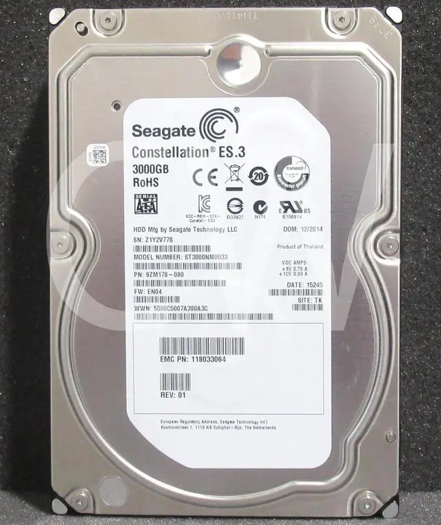 Alt view image 2 of 2 - ST3000NM0033 Seagate CONSTELLATION 3TB 7200RPM 6Gbps 3.5" SATA HDD Hard Drive