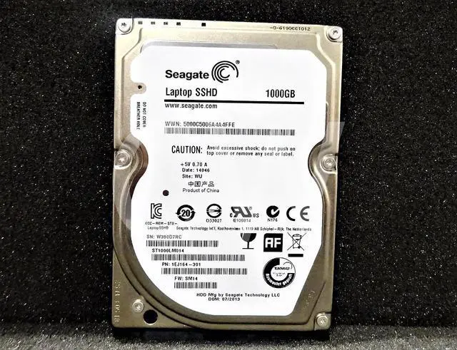 Alt view image 2 of 2 - ST1000LM014 Seagate SSHD 1TB 5.4K RPM 6Gb/s 2.5" SATA SOLID STATE HYBRID DRIVE