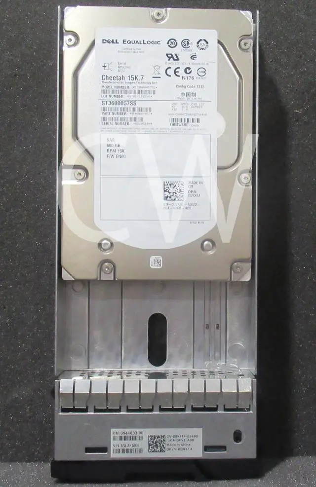 Alt view image 2 of 2 - Dell EQL 0VX8J ST3600057SS 600GB 15KRPM 6Gb/s SAS 3.5" Hard Drive PS6000 W/Caddy