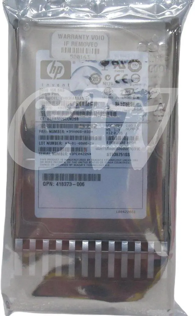 Main image of 432322-001 431933-B21 HP 36GB 15K RPM 3Gb/s 2.5" SAS SERVER HDD Hard Drive