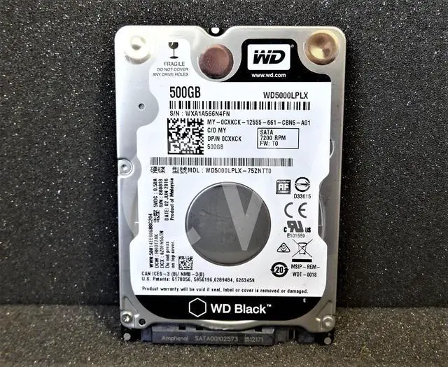 Alt view image 2 of 2 - CXKCK WD5000LPLX Dell 500GB 7.2K RPM 6Gbps 2.5" SATA HDD Hard Drive W/(0 HOURS)