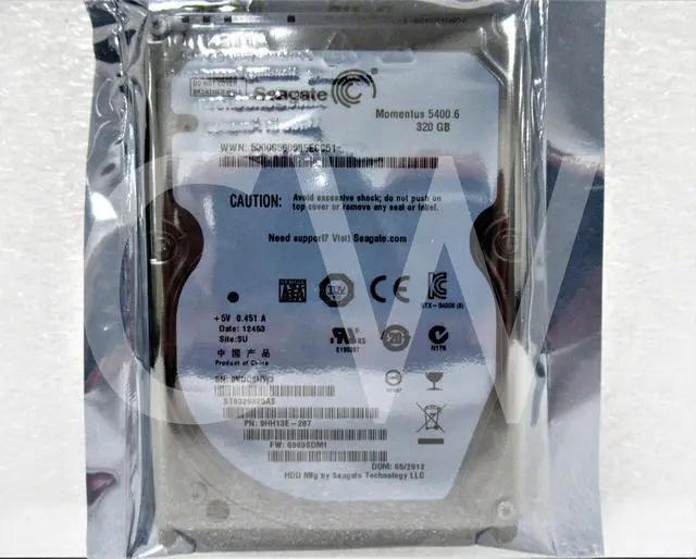 Main image of ST9320325AS Seagate 9HH13E 320GB 7200RPM 3Gbps 2.5" SATA Laptop HDD Hard Drive