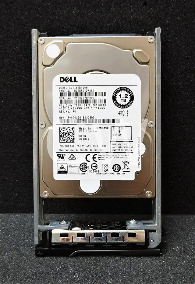 Alt view image 2 of 2 - 89D42 AL14SEB120N Dell GEN13 1.2TB 10K RPM 12Gb/s 2.5" SAS SERVER HDD Hard Drive