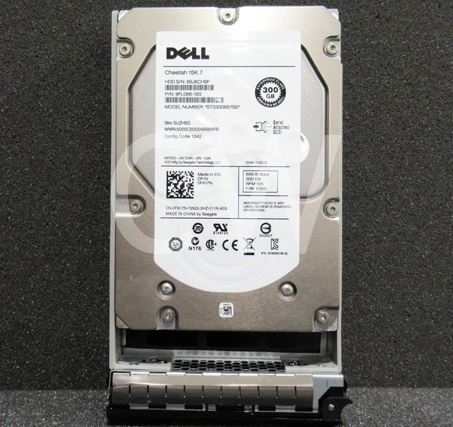 Alt view image 4 of 4 - LOT OF 10 - Dell F617N ST3300657SS 300GB 15K RPM 6Gb/s 3.5" SAS HDD Hard Drive