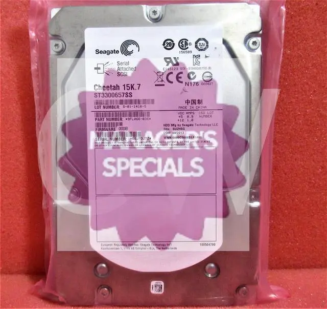 Alt view image 3 of 3 - ST3300657SS (LOT OF 3) Seagate 9FL066 300GB 15K RPM 6Gb/s 3.5"SAS HDD Hard Drive