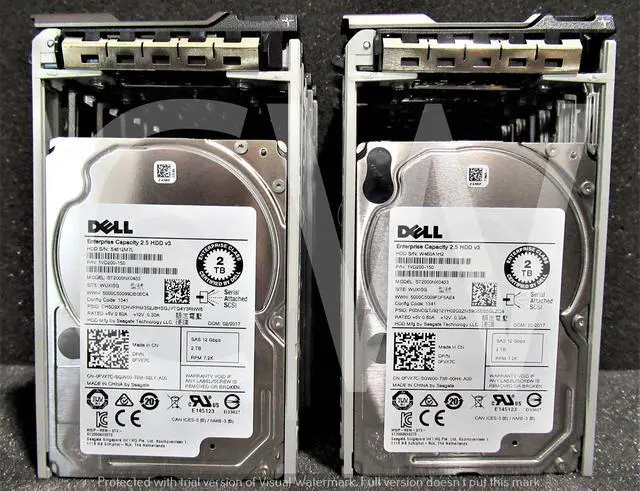 Alt view image 2 of 4 - LOT OF 10 - Dell FVX7C ST2000NX0433 2TB 7200RPM 12Gbps 2.5" SAS HDD Hard Drive