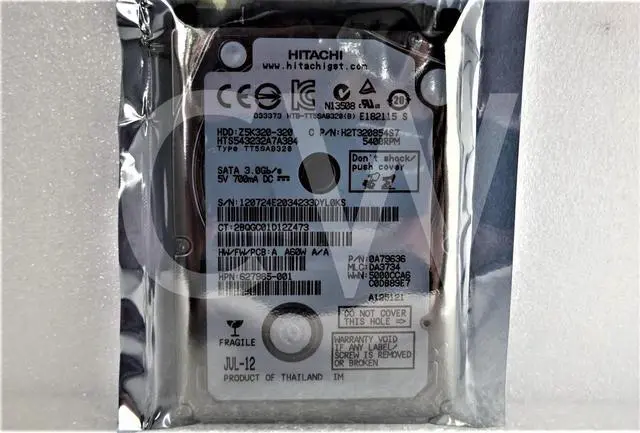 Alt view image 2 of 2 - 627985-001 HP 320GB 5.4K RPM 3Gb/s 2.5" SATA Laptop HDD Hard Drive