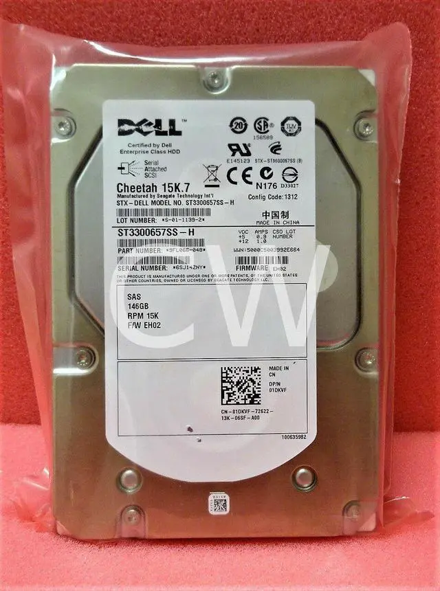 Main image of 1DKVF ST3300657SS Dell 146GB 15000RPM 6Gbps 3.5" SAS SERVER HDD Hard Drive