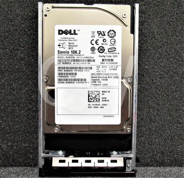 Alt view image 2 of 2 - ST9146802SS CM318 Dell SAVVIO 146GB 10K RPM 3Gbps 2.5" SAS Hard Drive W/Caddy