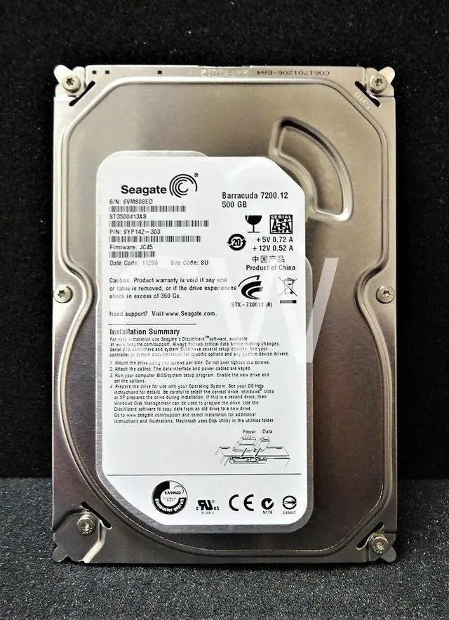 Alt view image 2 of 2 - ST3500413AS Seagate 9YP142 BARRACUDA 500GB 7.2KRPM 6Gb/s 3.5"SATA HDD Hard Drive