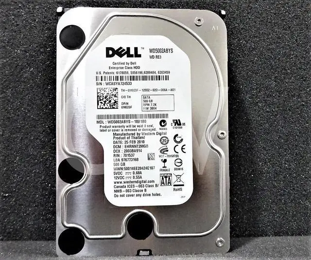 Alt view image 2 of 2 - WD5002ABYS Western Digital M020F 500GB 7200RPM 3Gbps 3.5" SATA HDD Hard Drive