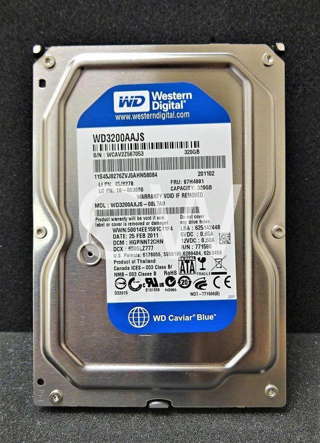 0-HOURS Western Digital WD3200AAJS 320GB 7200RPM 3Gbps 3.5