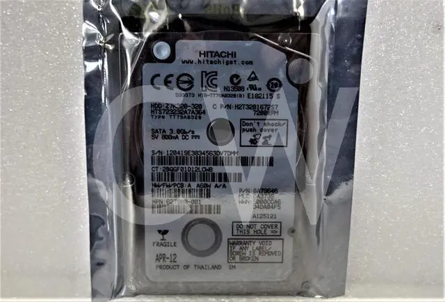 Main image of 627988-001 HP HTS723232A7A364 320GB 7200RPM 3Gbps 2.5"SATA Laptop HDD Hard Drive
