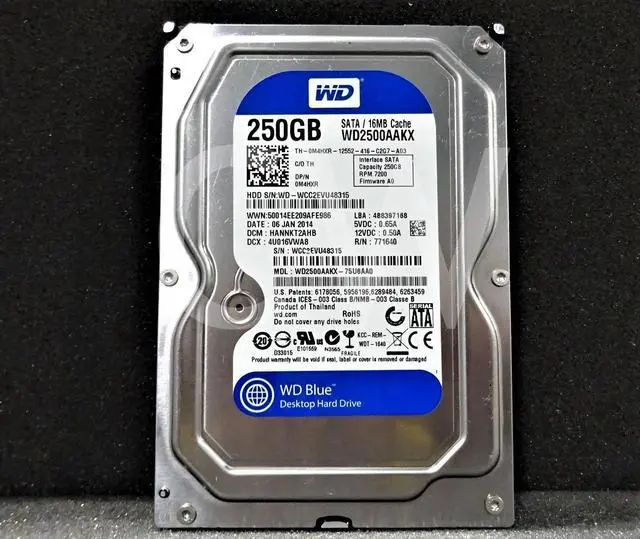 Alt view image 2 of 2 - WD2500AAKX Western Digital M4HXR 250GB 7.2K RPM 3Gb/s 3.5" SATA HDD Hard Drive