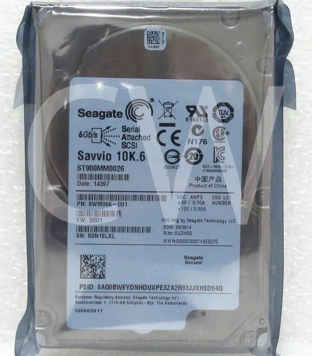 Alt view image 2 of 2 - ST900MM0026 Seagate 900GB 10K RPM 6Gb/s 2.5" SAS HDD Hard Drive W/ZERO HOURS