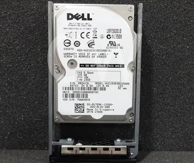 Alt view image 2 of 2 - U709K HUC103030CSS600 Dell ENT 300GB 10KRPM 6Gbps 2.5" SAS SERVER HDD Hard Drive
