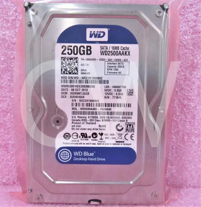 Alt view image 2 of 2 - WD2500AAKX Western Digital M4HXR 250GB 7200RPM 3Gbps 3.5" SATA Hard Drive