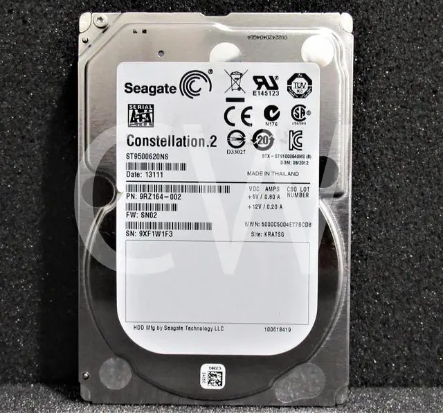 Alt view image 2 of 2 - Seagate CONSTELLATION ST9500620NS 500GB 7.2K RPM 6Gb/s 2.5" SATA HDD Hard Drive