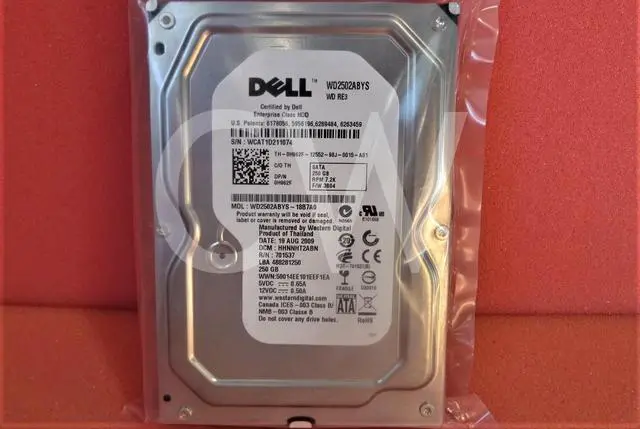 Alt view image 2 of 2 - WD2502ABYS-18B7A0 Western Digital 250GB 7.2K RPM 3Gbps 3.5" SATA Hard Drive