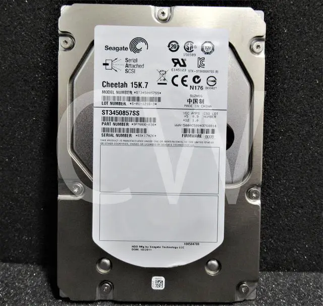 Alt view image 2 of 2 - ST3450857SS Seagate 9FM066-038 450GB 15K RPM 6Gb/s 3.5"SAS SERVER HDD Hard Drive