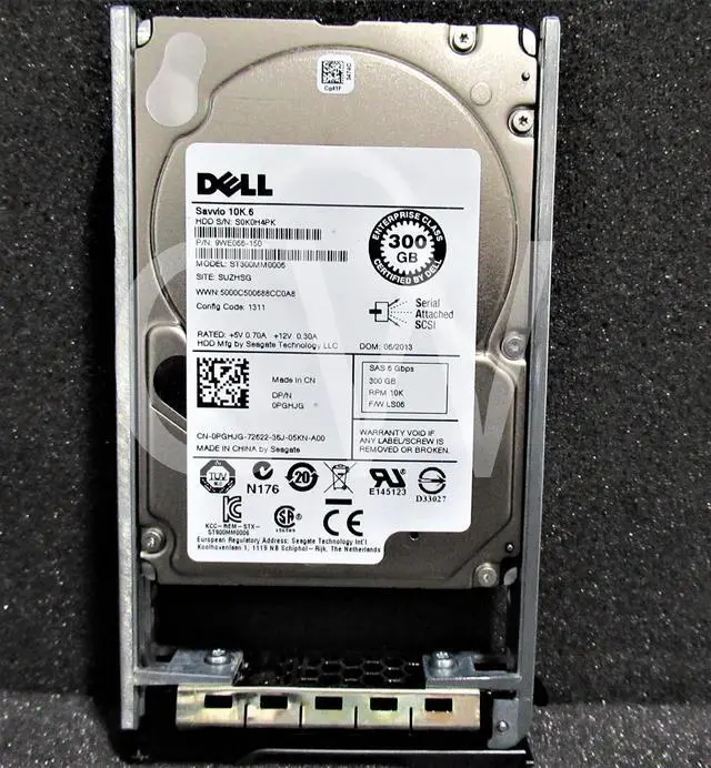 Alt view image 2 of 2 - PGHJG ST300MM0006 Dell 300GB 10K RPM 6Gb/s 2.5" SAS Hard Drive W/(ZERO HOURS)
