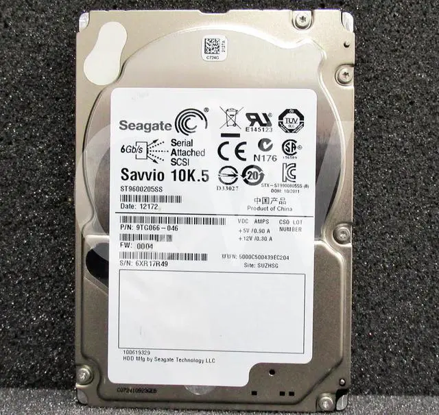 Alt view image 2 of 2 - 0-HOURS ST9600205SS 9TG066 Seagate 600GB 10000RPM 6Gbps 2.5" SAS HDD Hard Drive