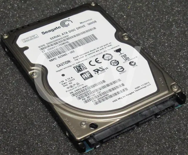 Main image of ST9500423AS Seagate 9RT143 500GB 7.2K RPM 3Gb/s 2.5" SATA Laptop HDD Hard Drive
