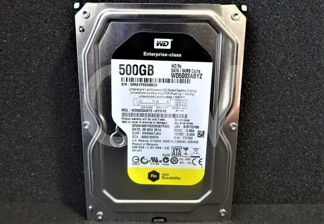 Alt view image 2 of 2 - WD5003ABYZ Western Digital 500GB 7.2K RPM 6Gb/s 3.5" SATA HDD Hard Drive