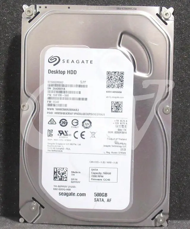 Alt view image 2 of 2 - ST500DM002 Seagate 1BD142-541 DESKTOP 500GB 7200RPM 6Gbps 3.5"SATAHDD Hard Drive
