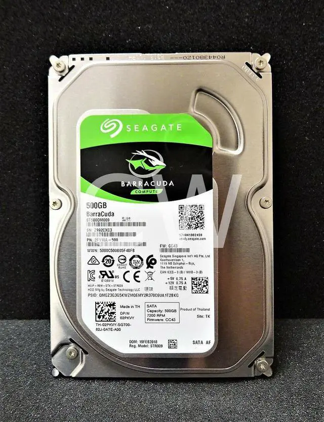 Alt view image 2 of 2 - ST500DM009 Seagate 2F110A 500GB 7200RPM 6Gbps 3.5" SATA HDD Hard Drive